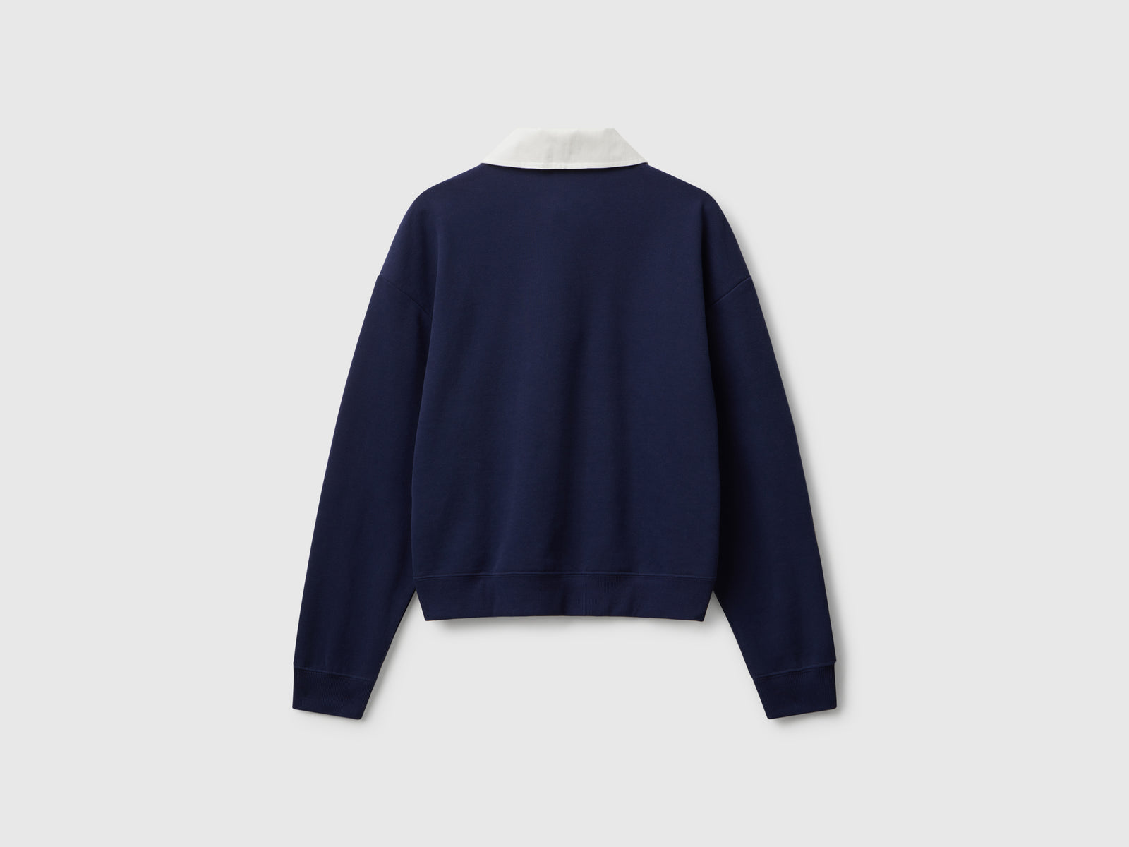 Polo in felpa comfort fit da donna blu scuro 2 | Benetton Outlet