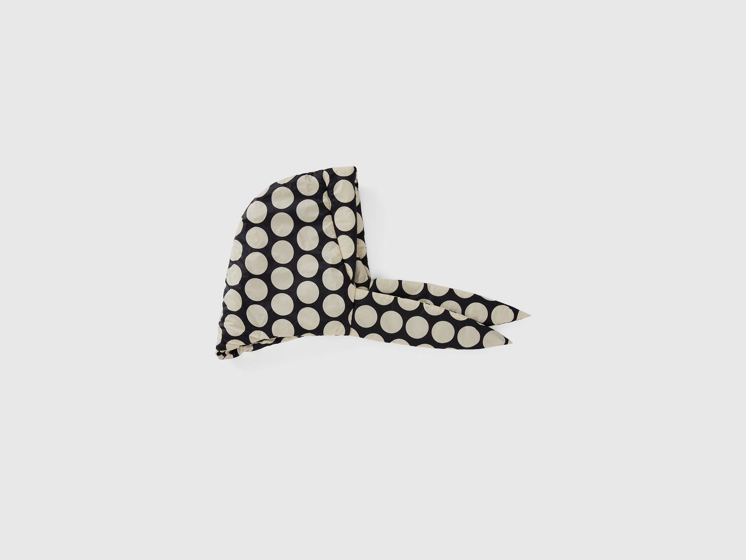 Foulard a pois da donna nero | Benetton Outlet