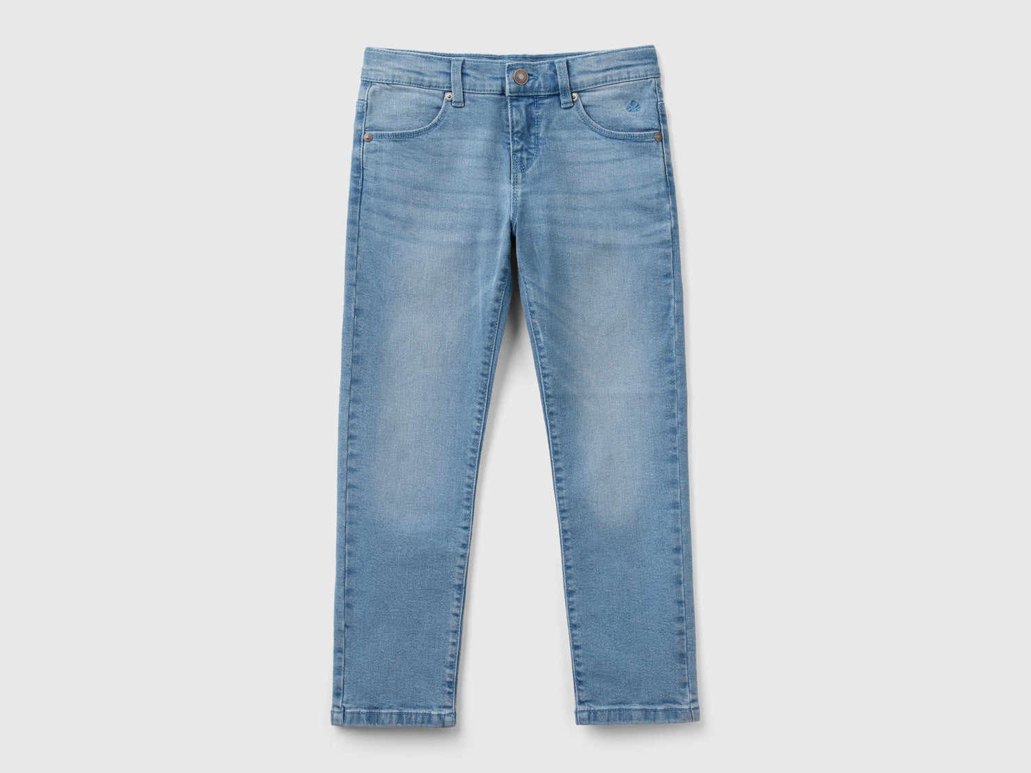 Slim fit jeans da bambina azzurro | Benetton Outlet