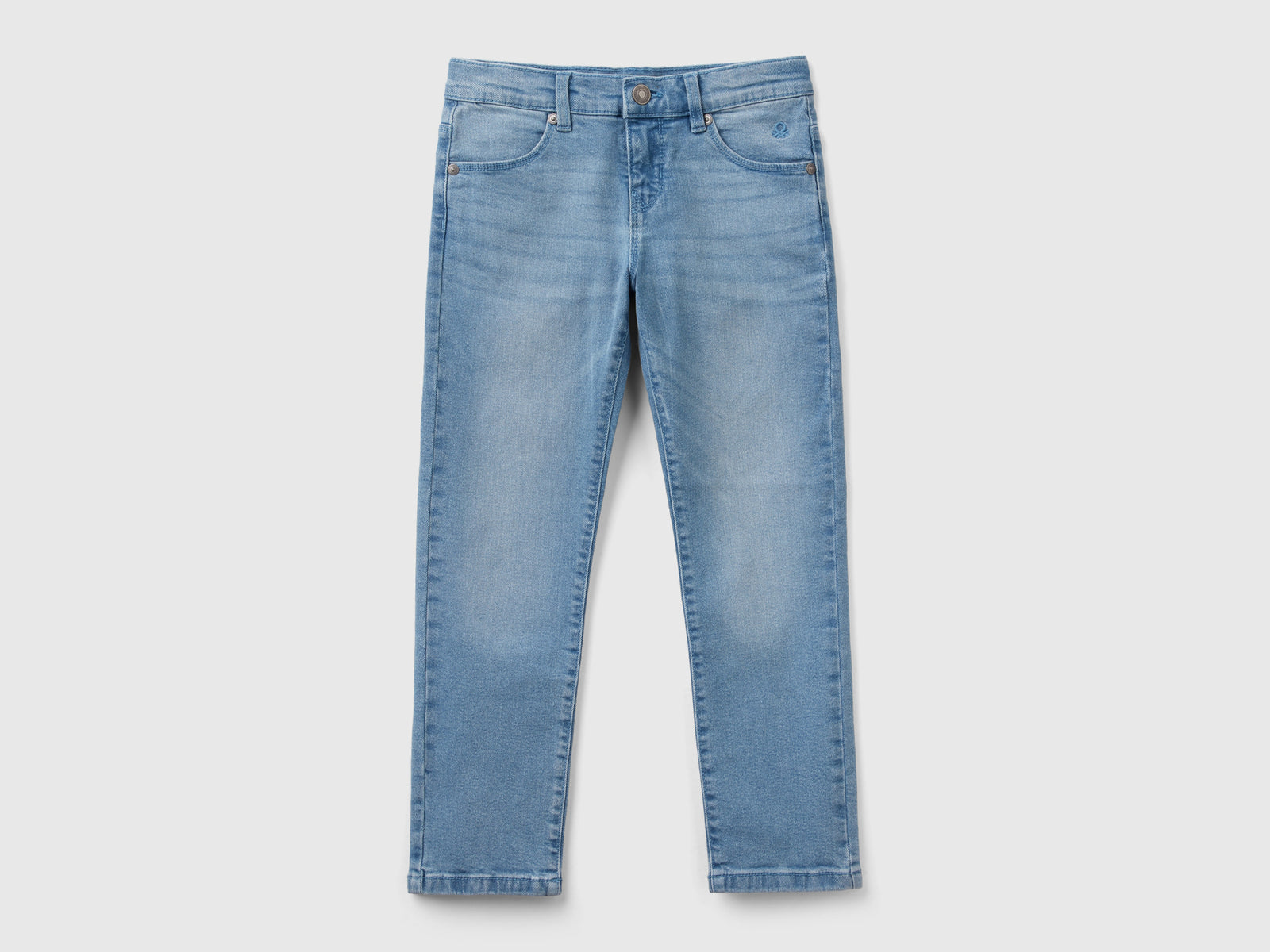 Slim fit jeans da bambina azzurro | Benetton Outlet