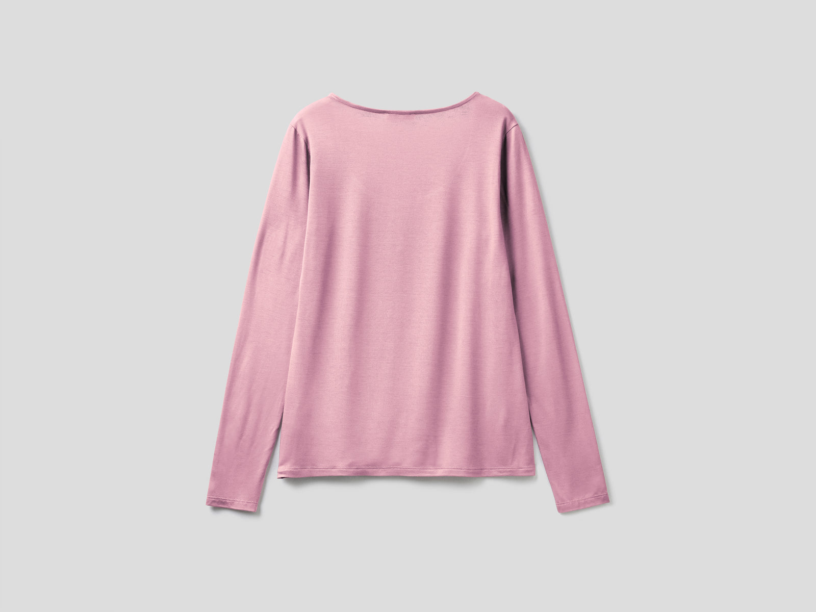 Maglietta in viscosa  stretch da donna rosa pastello 2 | Benetton Outlet