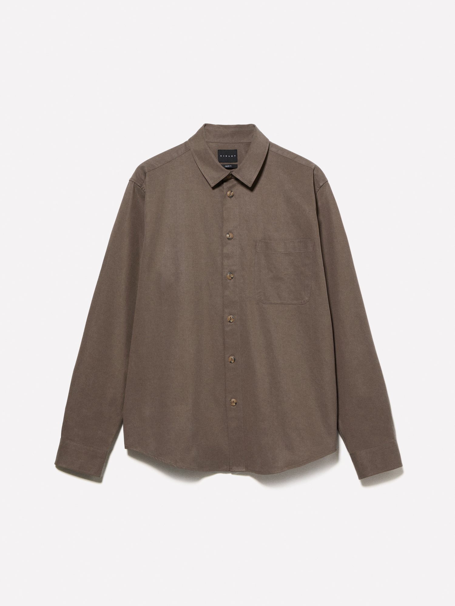 Camicia con tasca da uomo marrone | Sisley Outlet