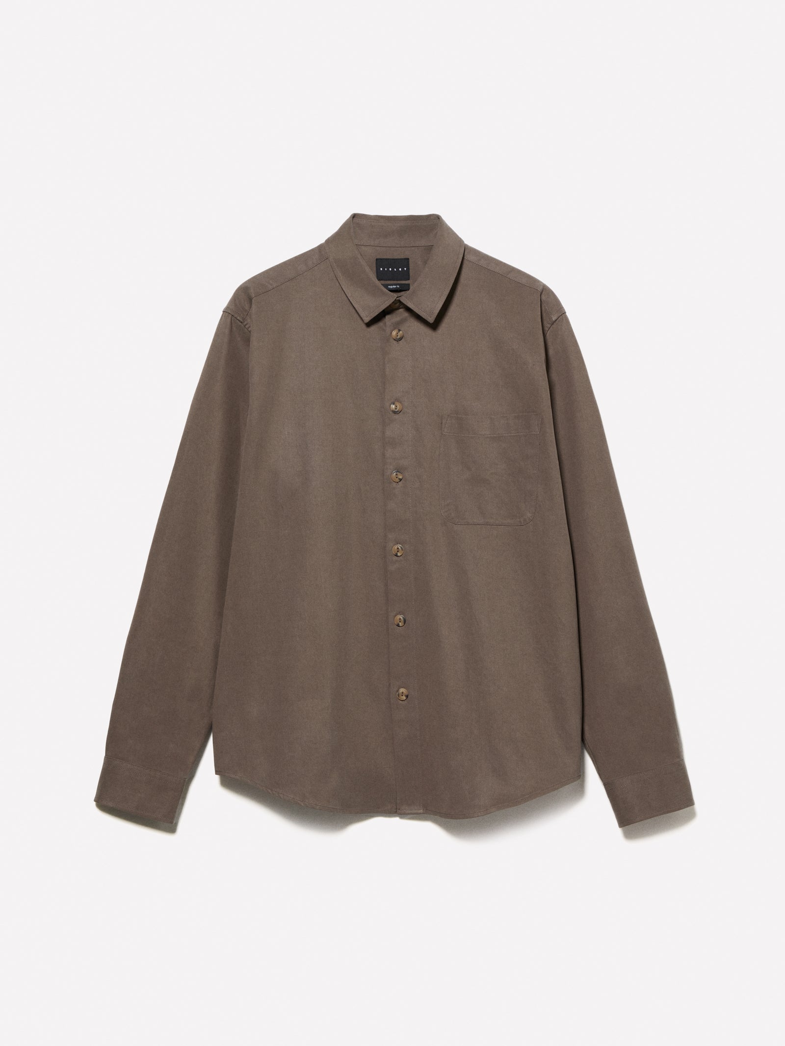 Camicia con tasca da uomo marrone | Sisley Outlet
