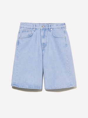 Bermuda di jeans chiaro relaxed fit