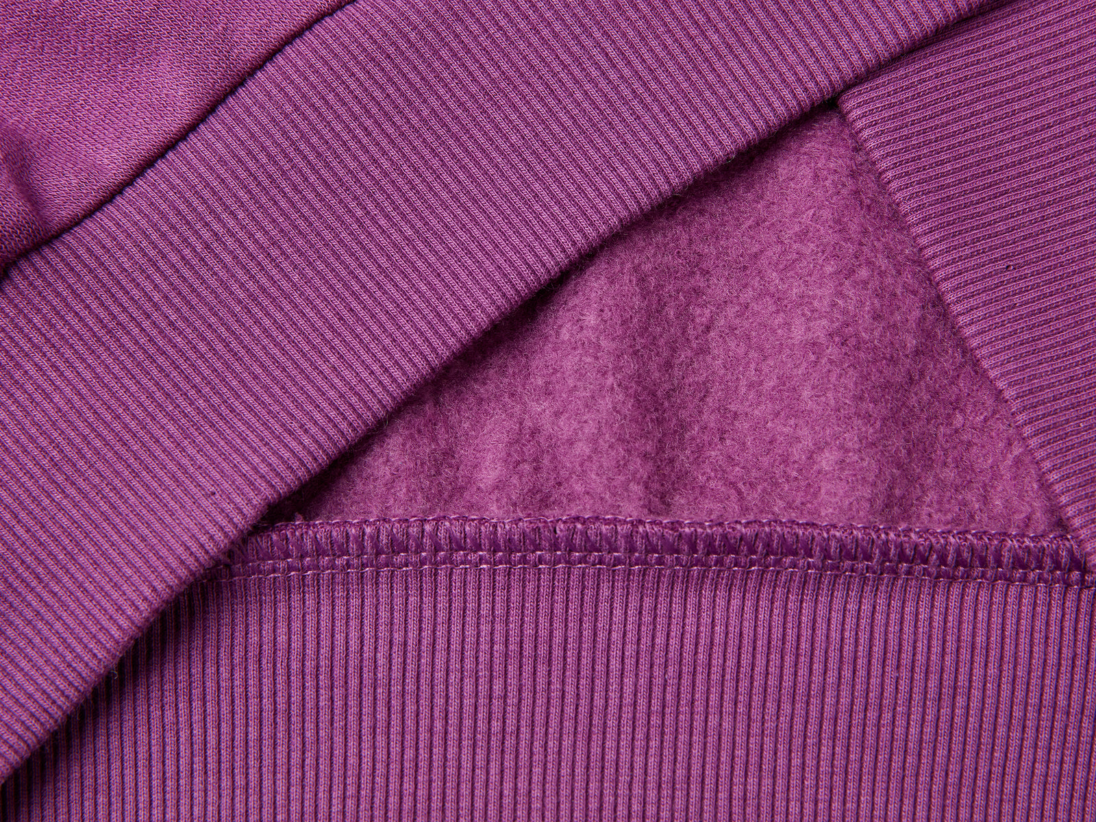 Zip-up sweatshirt with sequins da bambina malva 3 | Benetton Outlet
