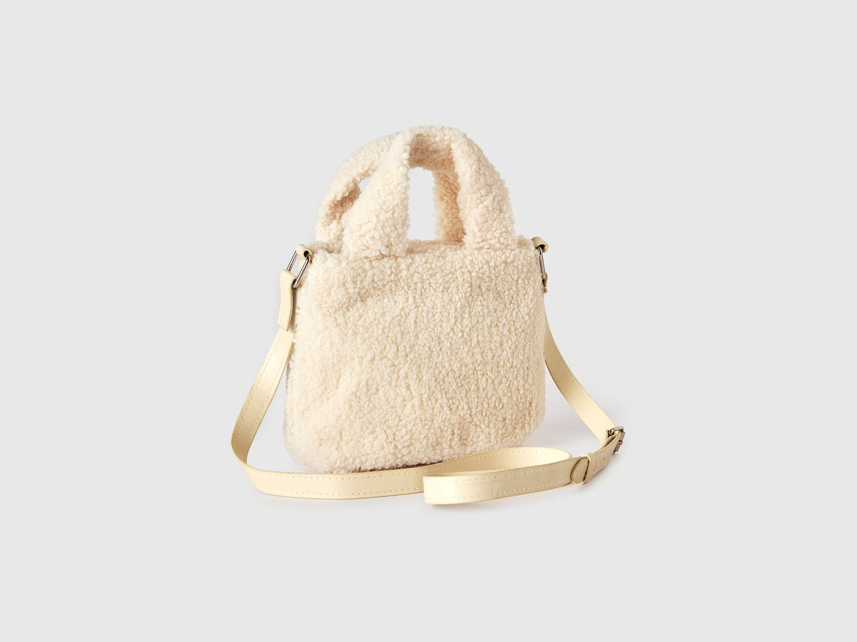 Borsa in pelliccetta sintetica