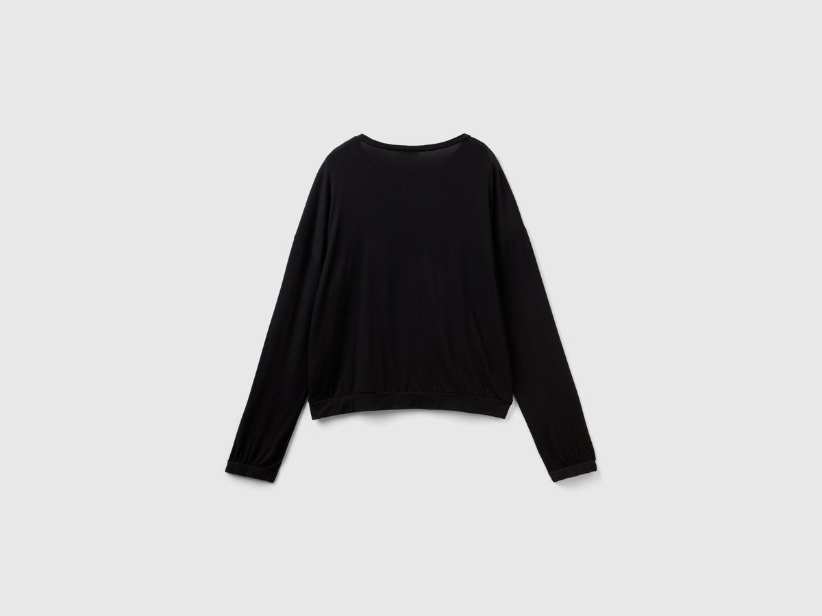 T-shirt in misto viscosa stretch