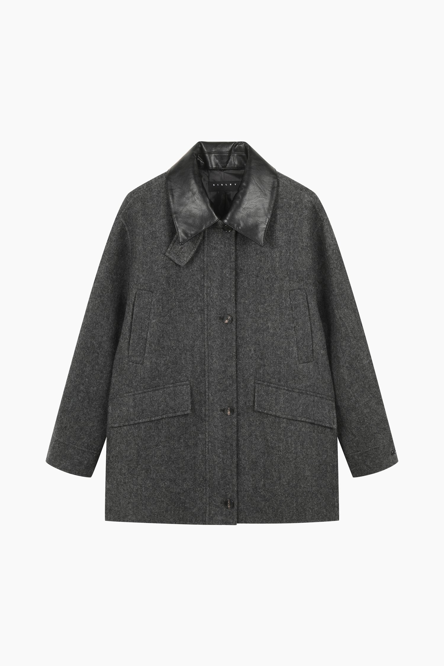 Cappotto maschile da donna grigio scuro | Sisley Outlet