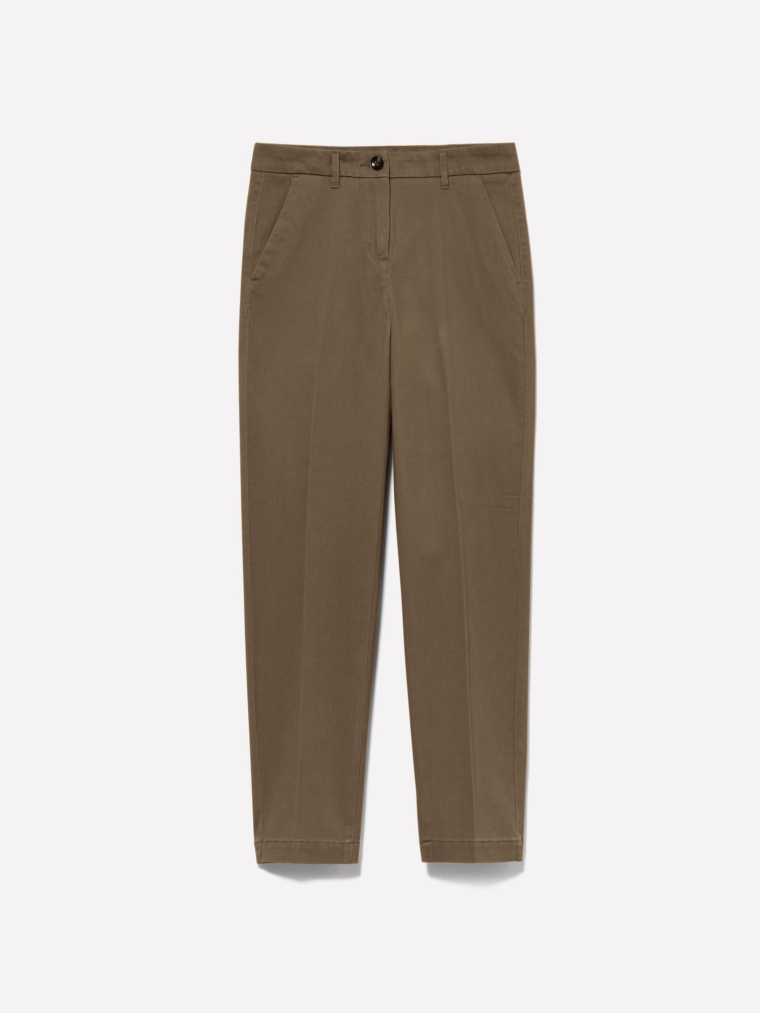 Pantaloni chino a sigaretta da donna verde militare | Sisley Outlet