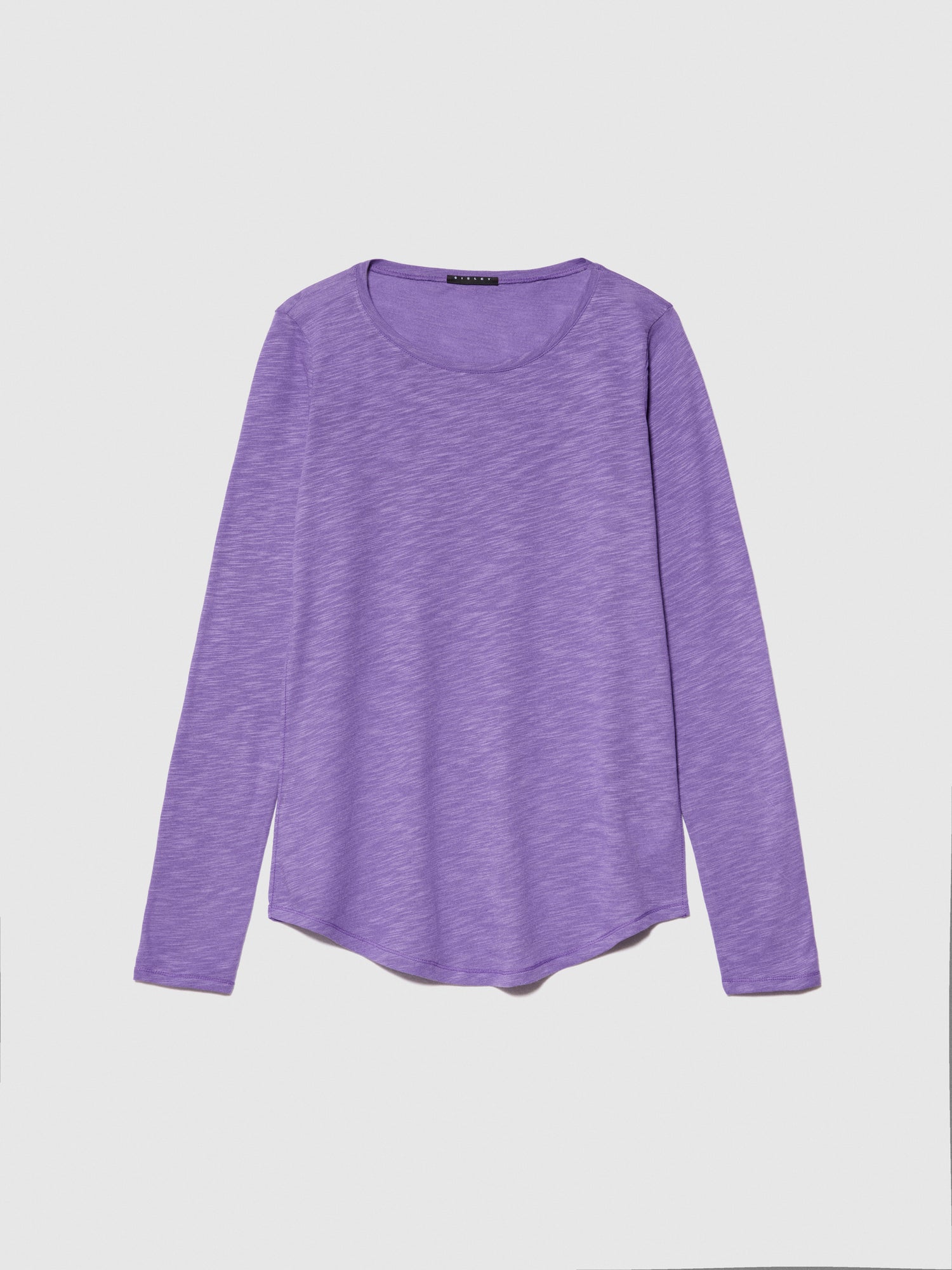 T-shirt tinta unita da donna lilla | Sisley Outlet