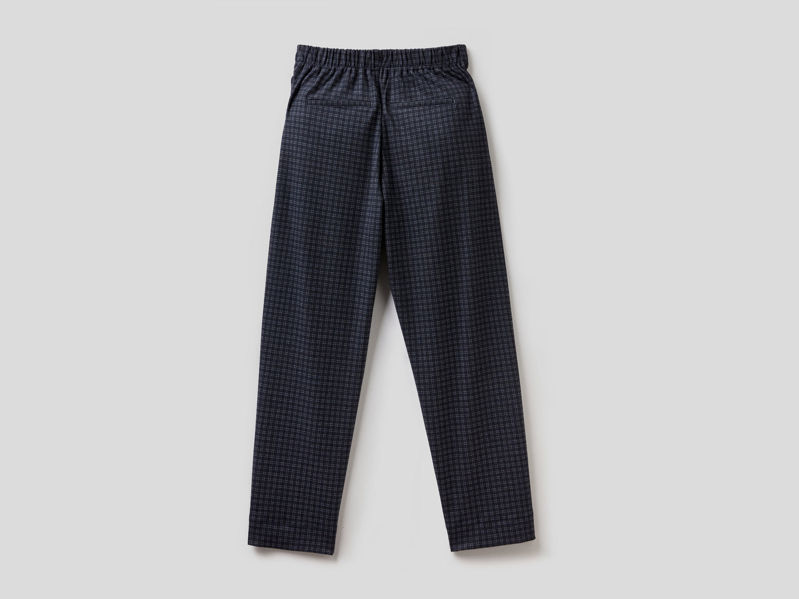 Pantaloni fantasia con elastico in vita da donna blu scuro 2 | Benetton Outlet