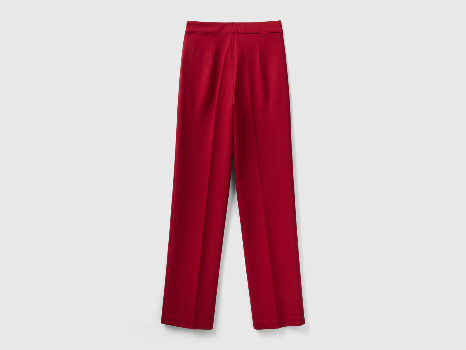 Pantaloni classici taglio dritto da donna rosso 2 | Benetton Outlet