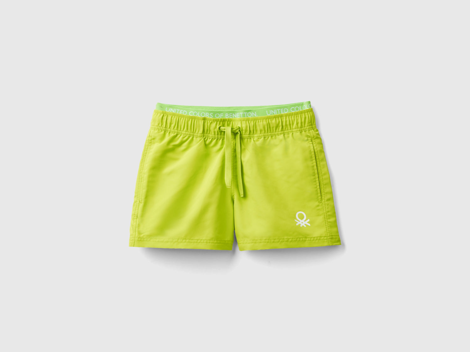 Boxer mare con coulisse da bambino lime | Benetton Outlet