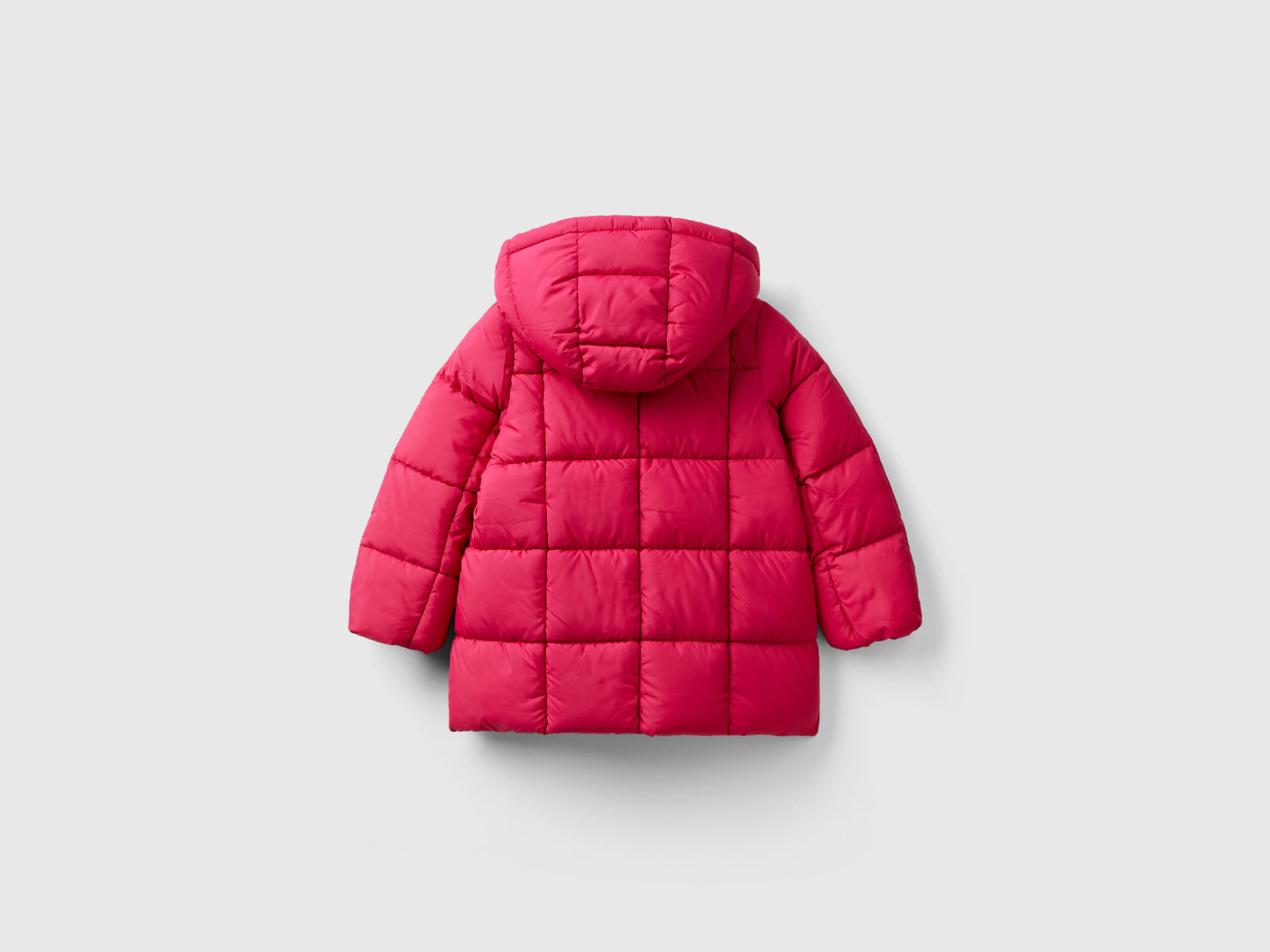 Giubbotto con cappuccio staccabile da bimba ciclamino 2 | Benetton Outlet