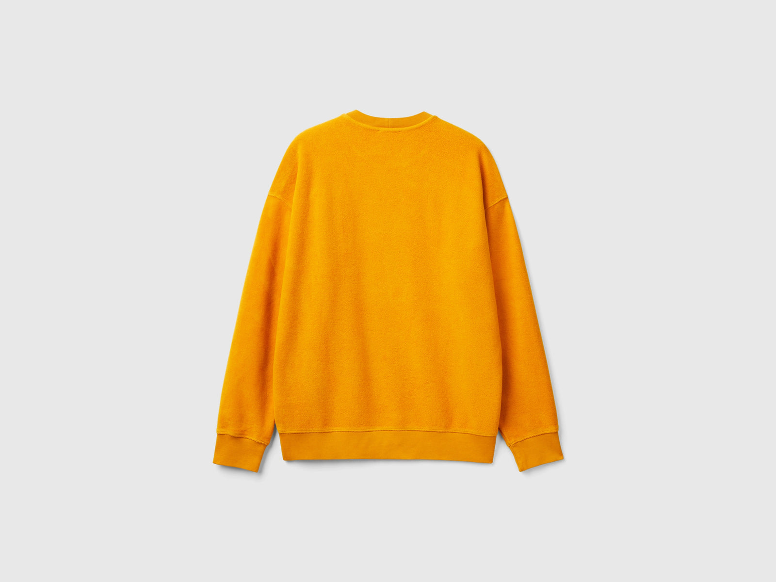 Felpa in puro cotone da uomo giallo 2 | Benetton Outlet