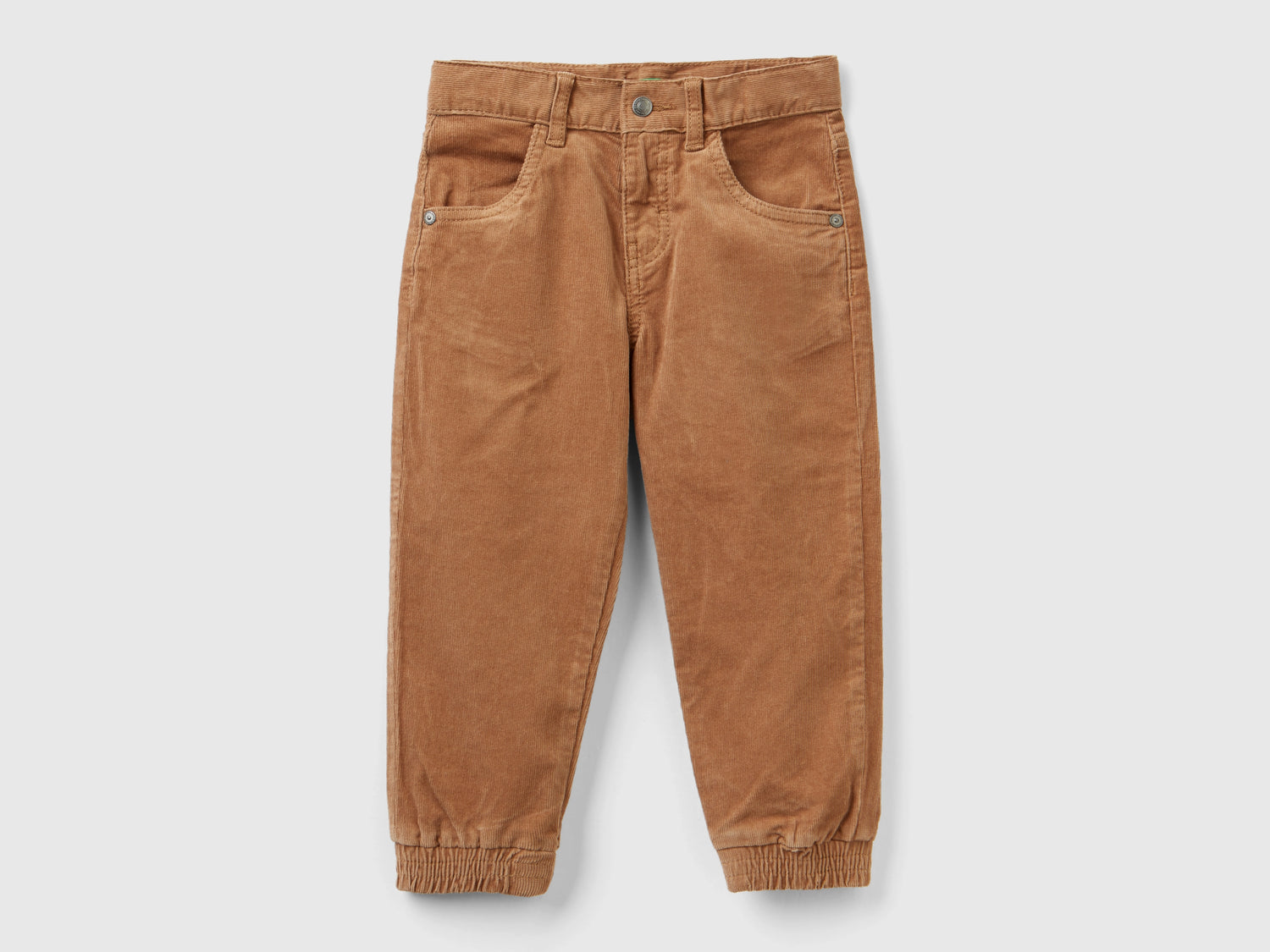 Pantaloni in velluto stretch da bimbo beige | Benetton Outlet