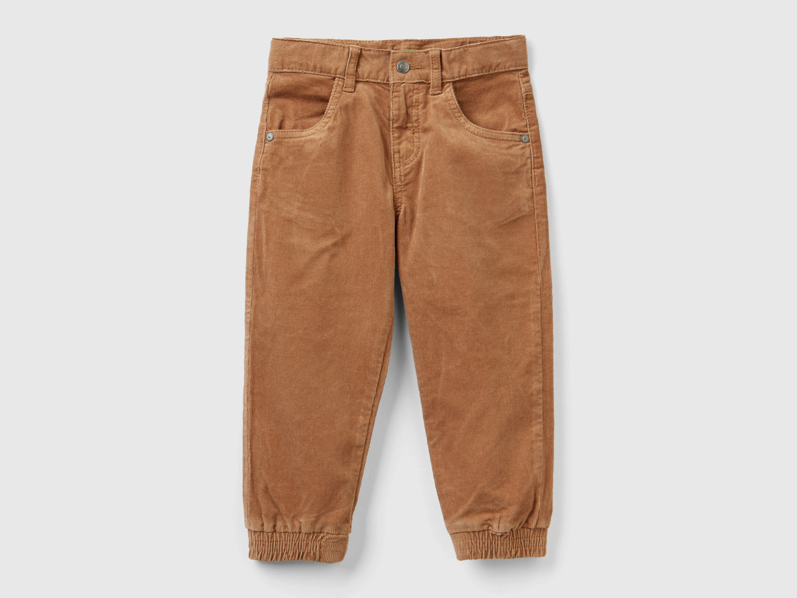 Pantaloni in velluto stretch da bimbo beige | Benetton Outlet