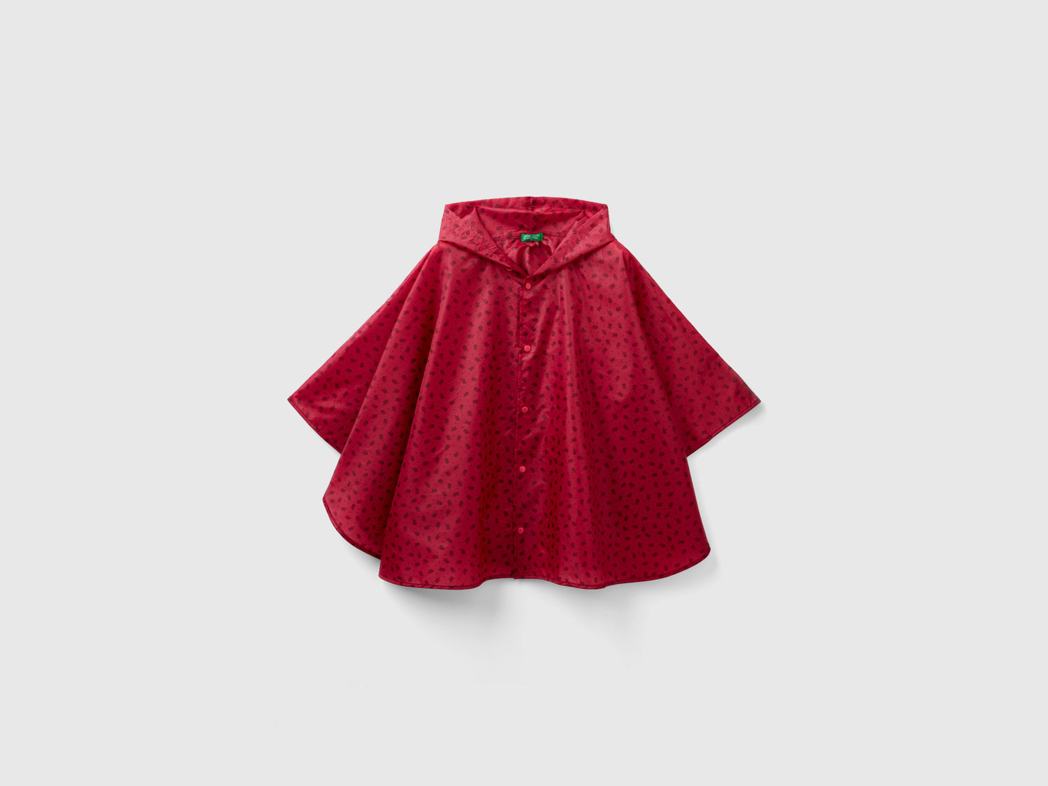 Mantella antipioggia con cappuccio da bambina multi-color | Benetton Outlet