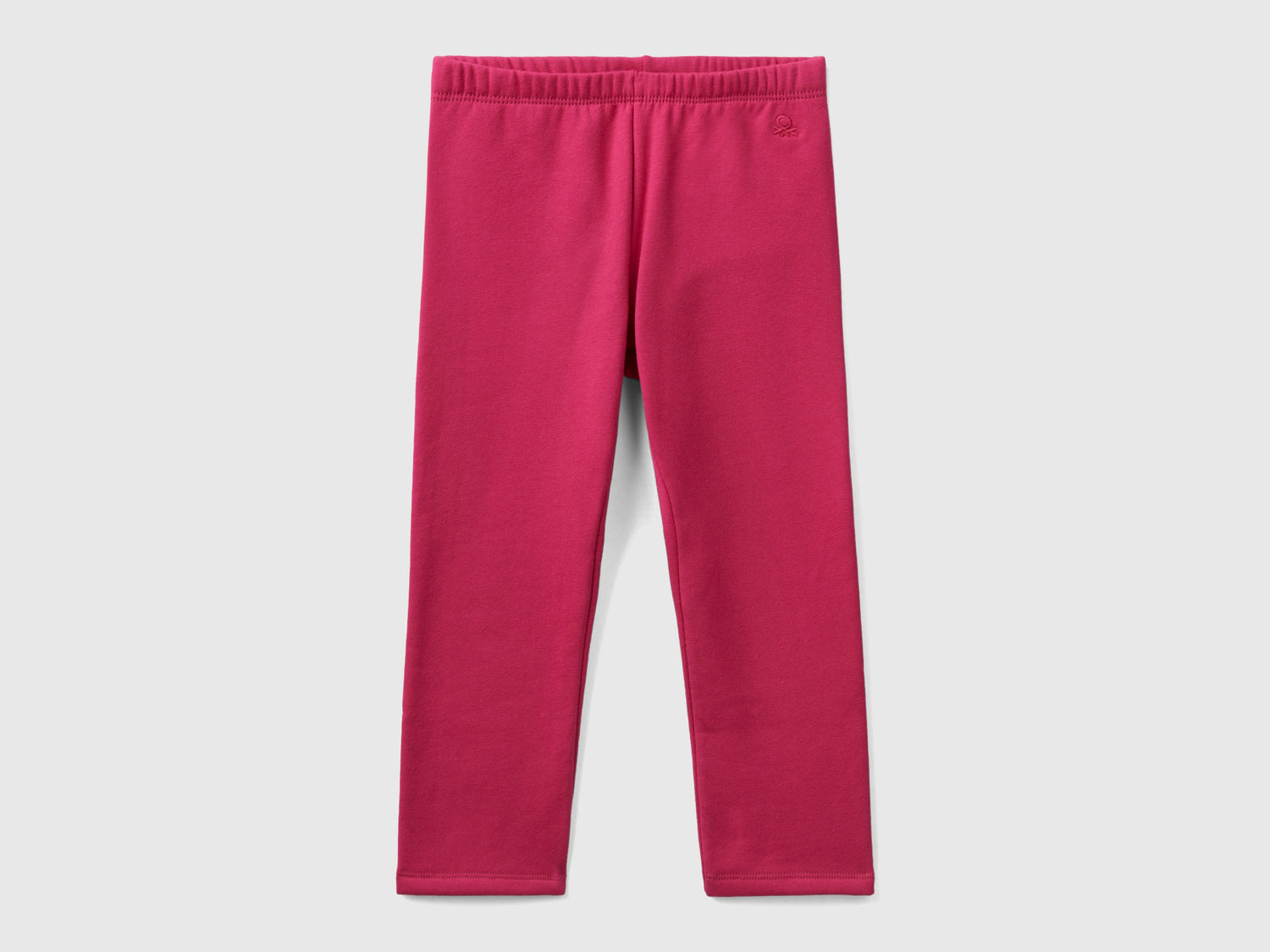 Leggings in felpa calda da bimba ciclamino | Benetton Outlet