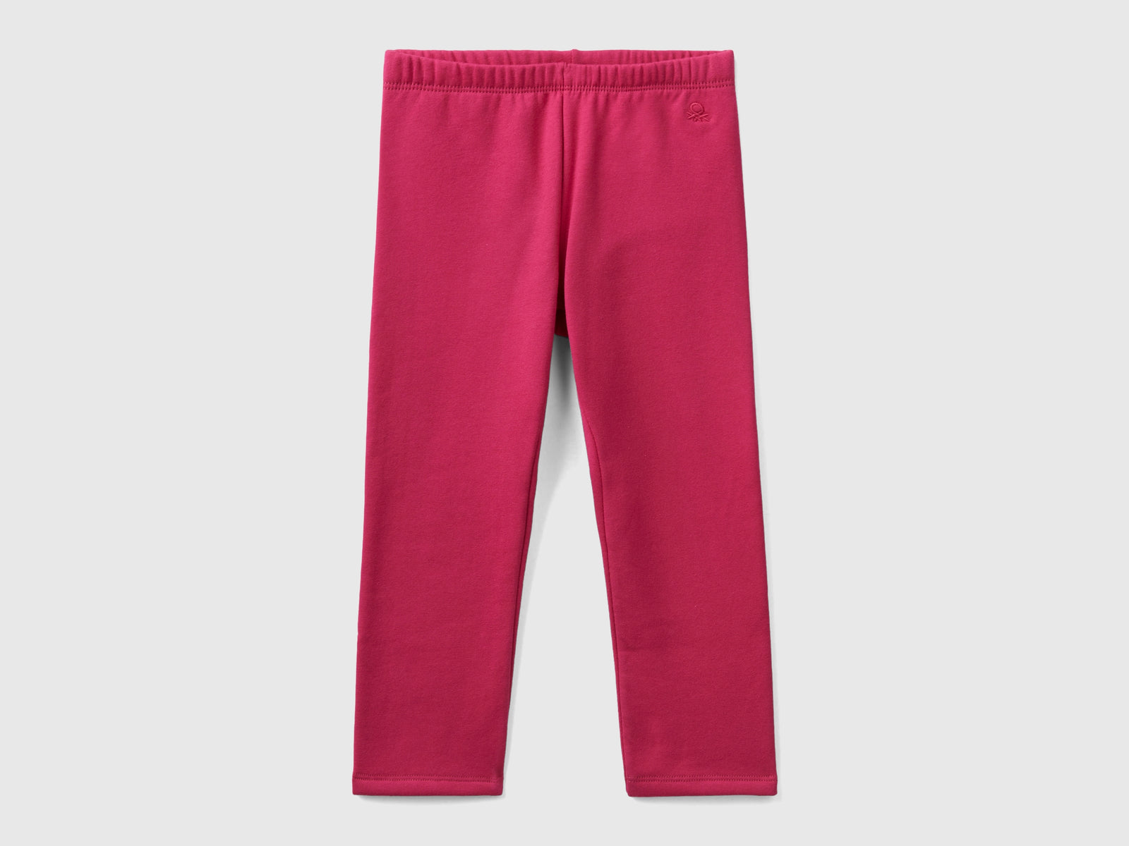 Leggings in felpa calda da bimba ciclamino | Benetton Outlet