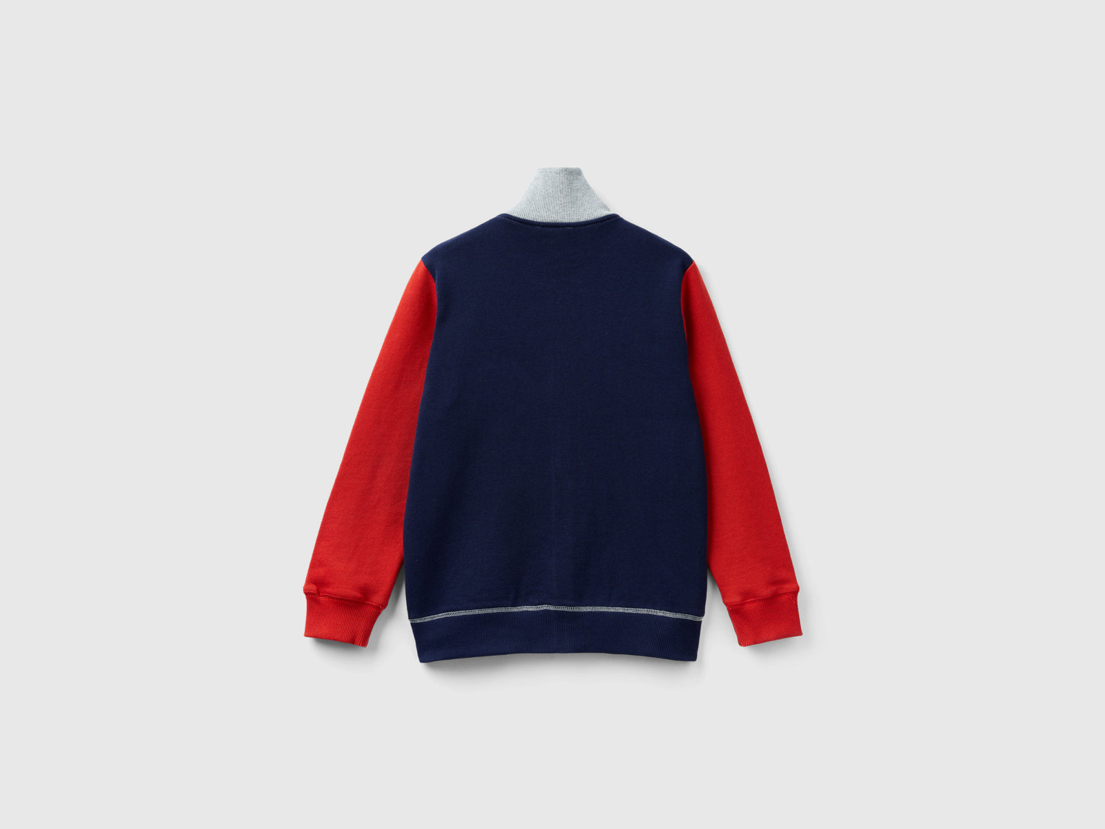 Felpa con zip in puro cotone da bambino multi-color 2 | Benetton Outlet