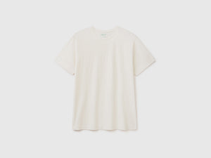 T-shirt in misto cotone e cashmere