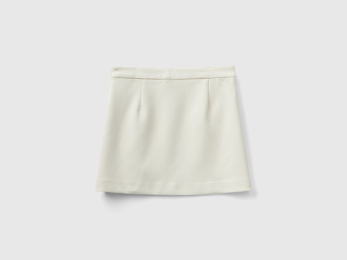 Minigonna con zip laterale