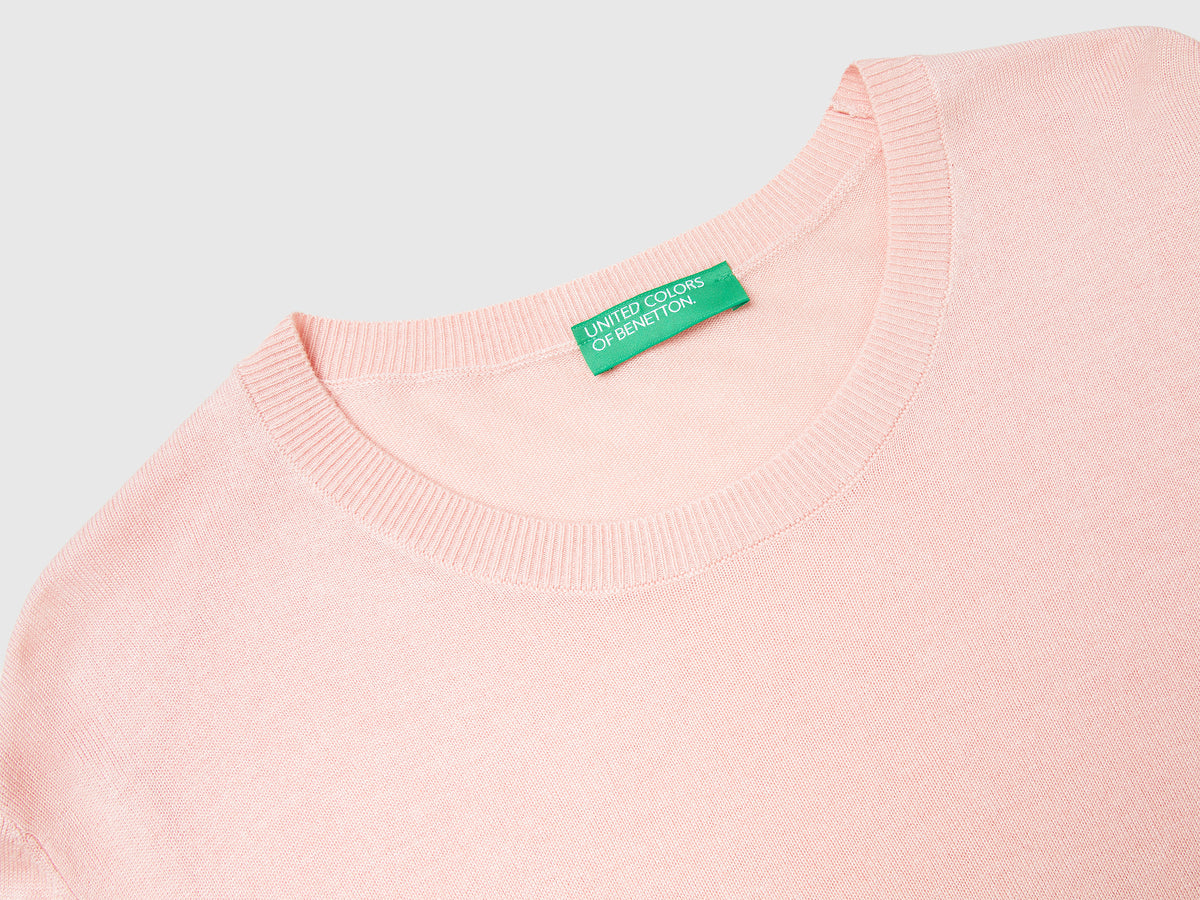 Maglia manica lunga in misto seta