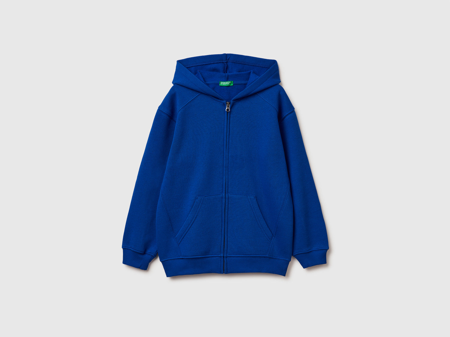 Felpa con stampa e cappuccio da bambino bluette | Benetton Outlet