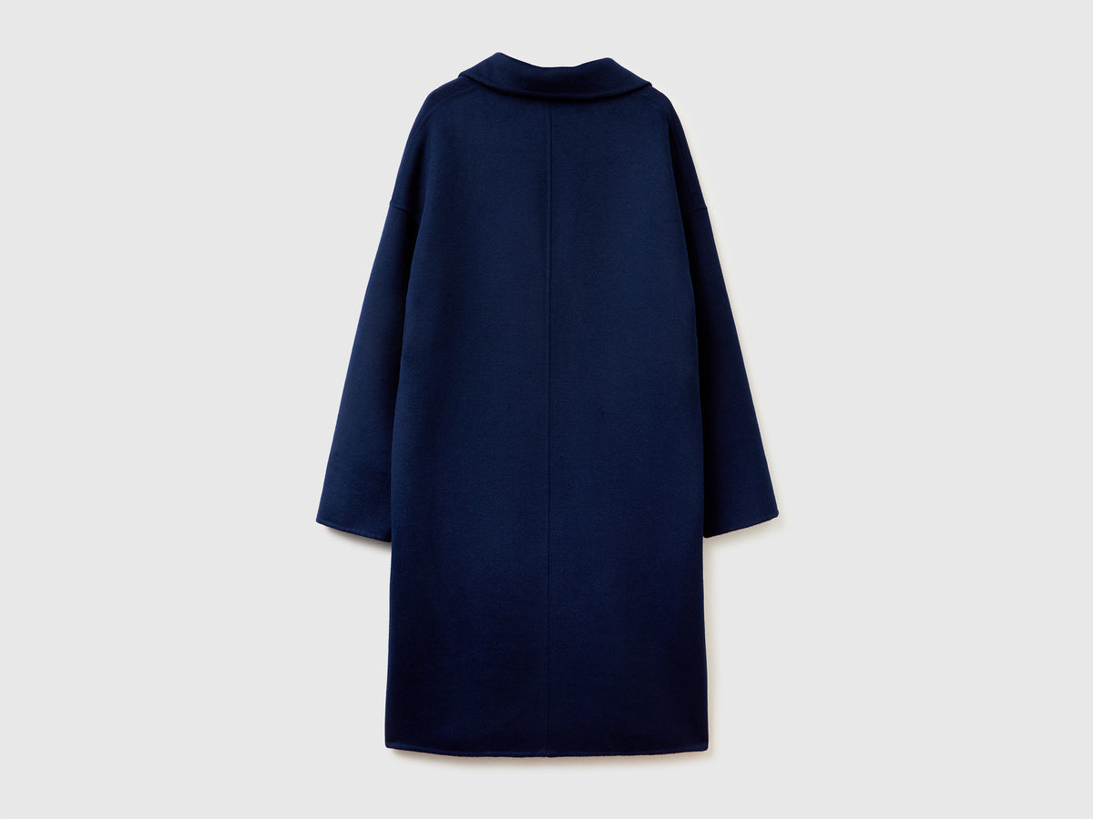 Cappotto midi in misto lana