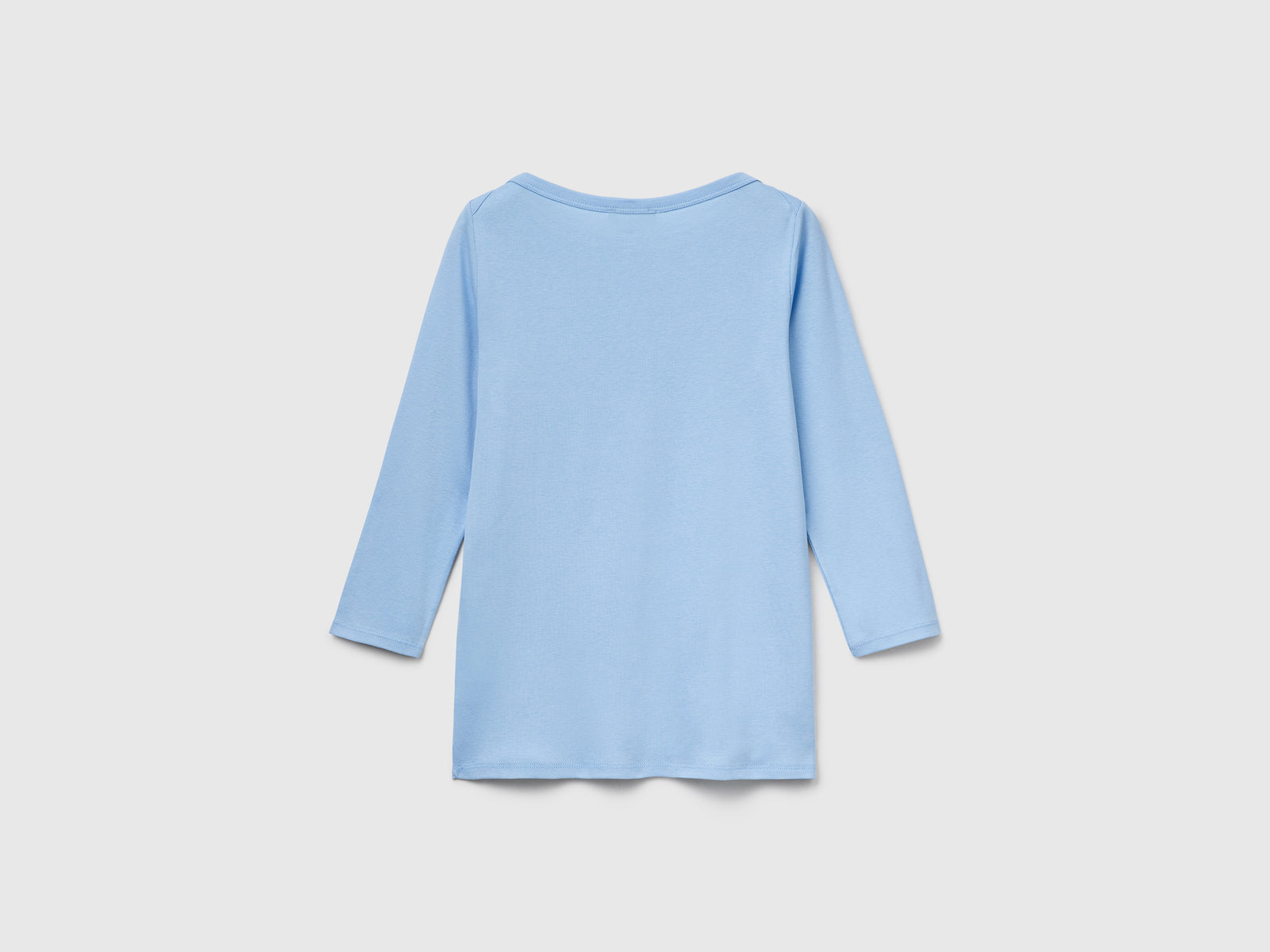 T-shirt con scollo a barchetta da donna azzurro 2 | Benetton Outlet