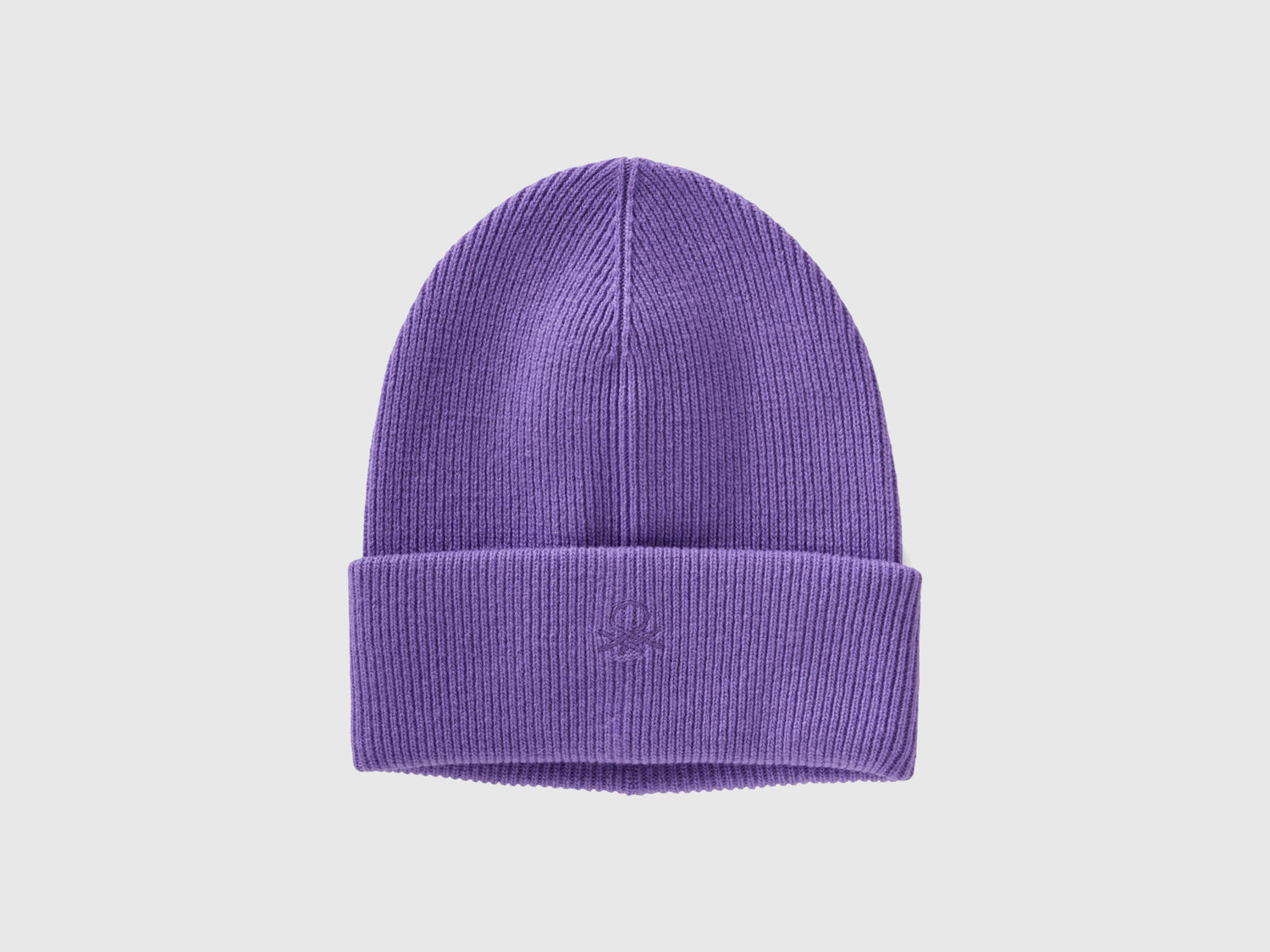 Berretto in misto lana da bambino viola | Benetton Outlet