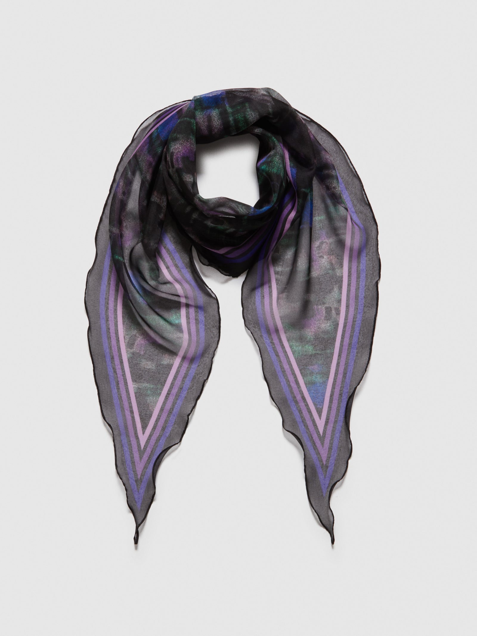 Foulard in chiffon da donna multi-color | Sisley Outlet