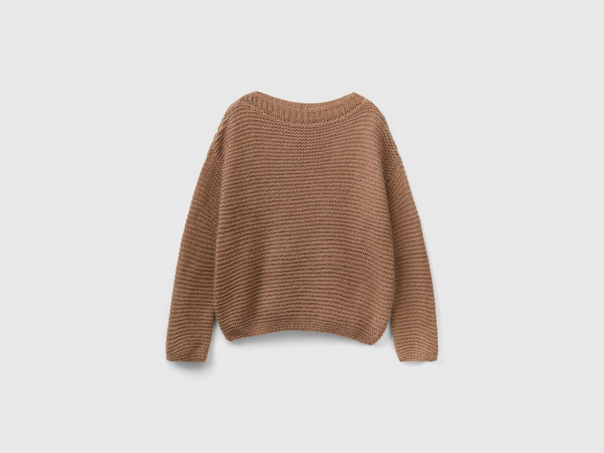 Maglia con scollo a barchetta
