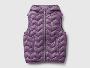 Gilet imbottito con cappuccio