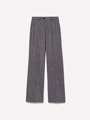 Pantalones de corte acampanado teñidos en hilo