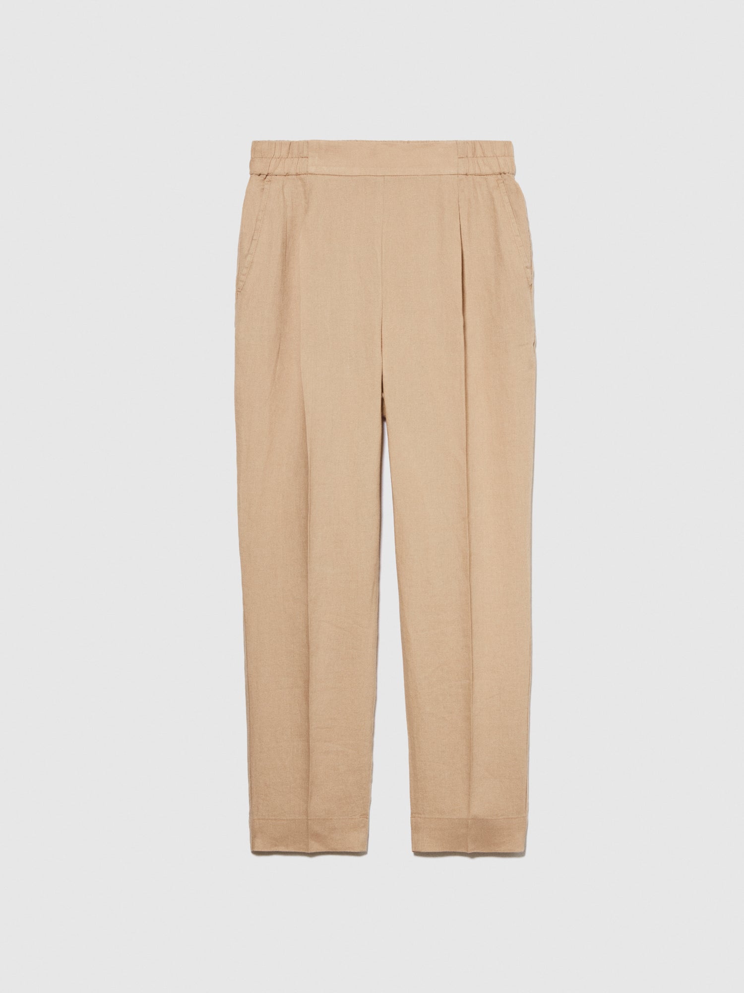 Joggers 100% lino da donna beige | Sisley Outlet
