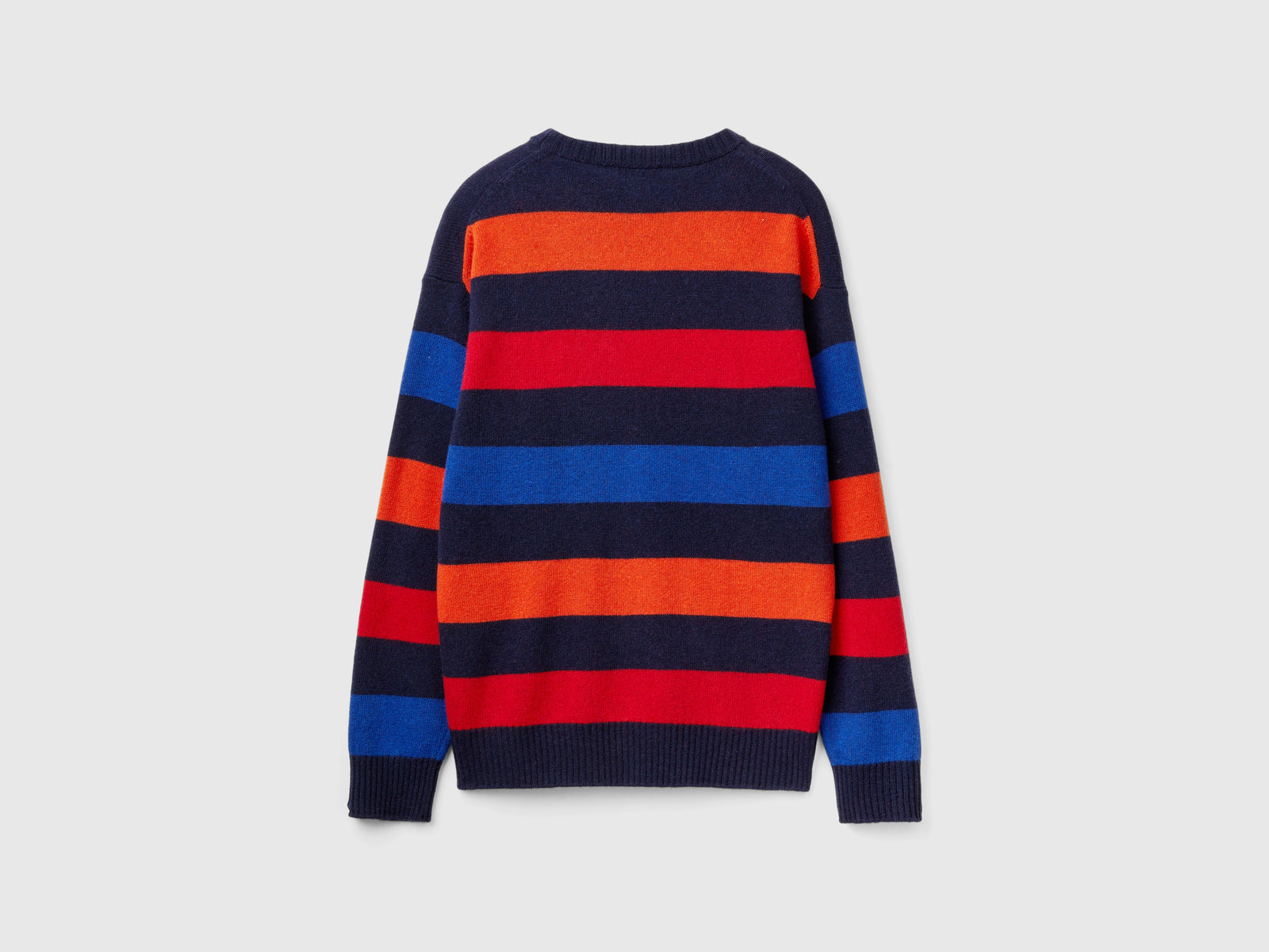 Maglione a righe in misto lana da uomo multi-color 2 | Benetton Outlet