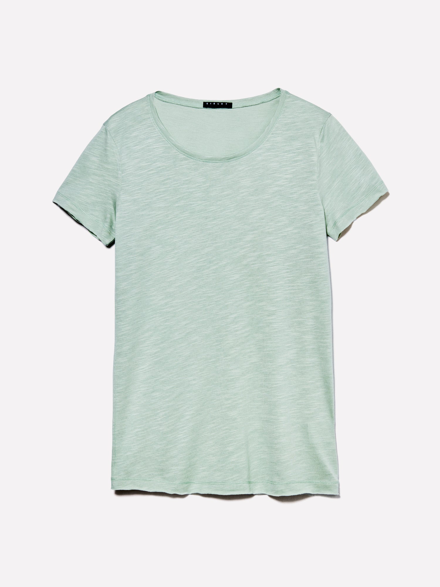 T-shirt con taglio a vivo da donna verde chiaro | Sisley Outlet