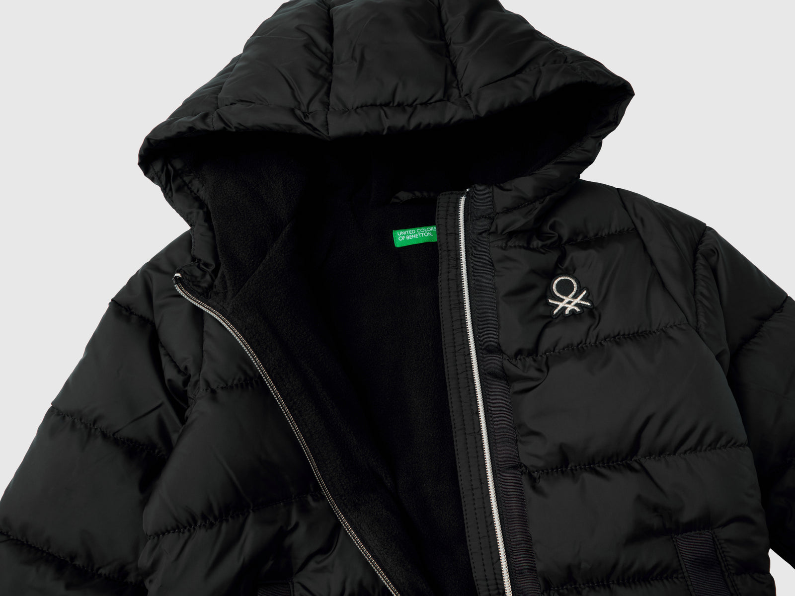 Giubbino imbottito "Rain Defender" da bimba nero 3 | Benetton Outlet