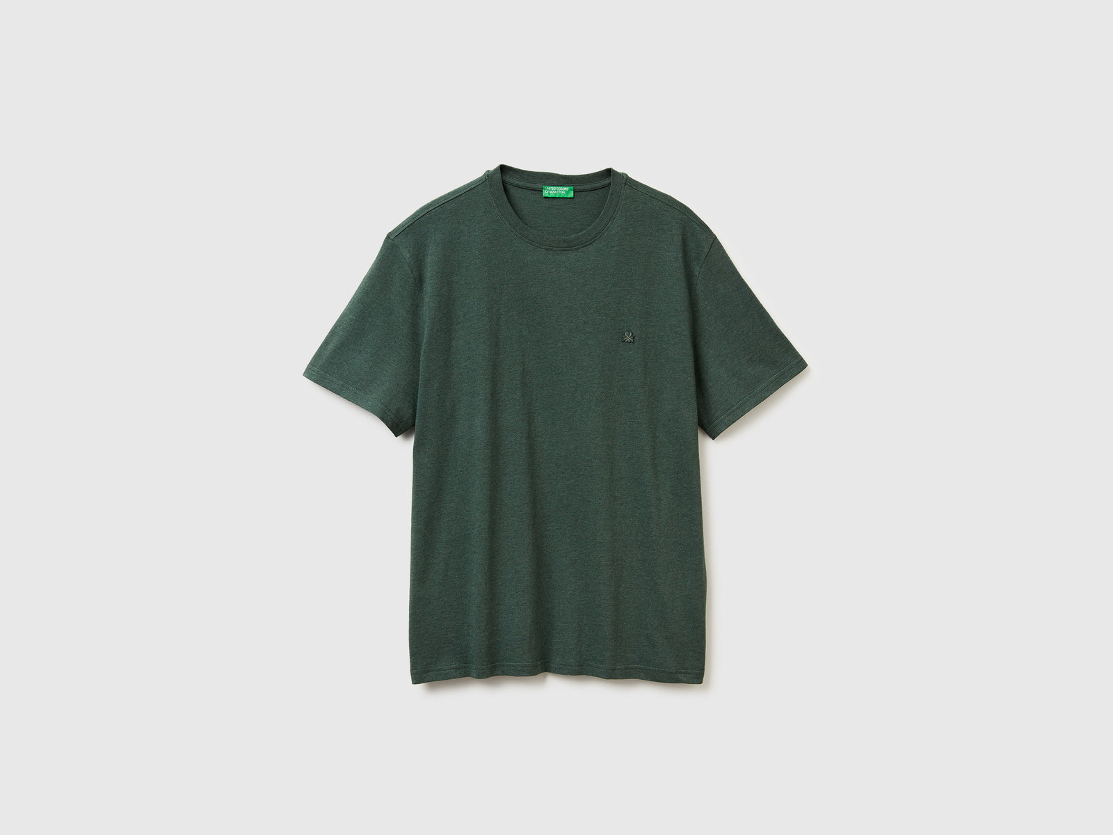 T-shirt relaxed fit da uomo verde scuro | Benetton Outlet