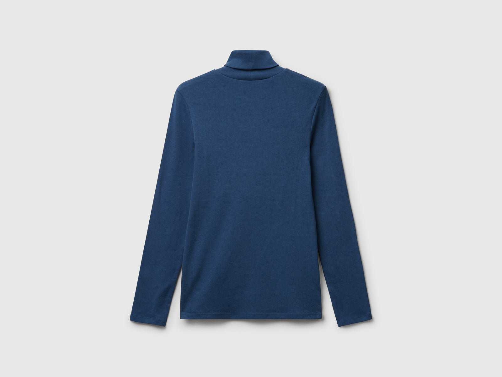 T-shirt a manica lunga con collo alto da donna avio 2 | Benetton Outlet