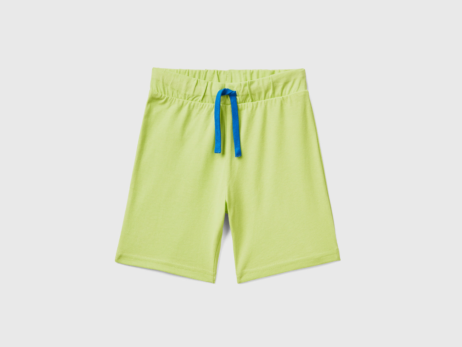 Pantaloni corti in puro cotone da bimbo verde chiaro | Benetton Outlet