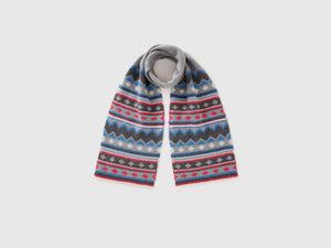 Sciarpa jacquard con lurex