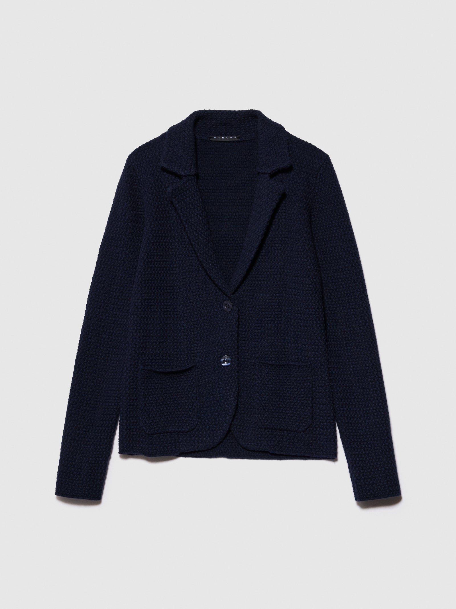 Blazer in maglia da donna blu scuro | Sisley Outlet