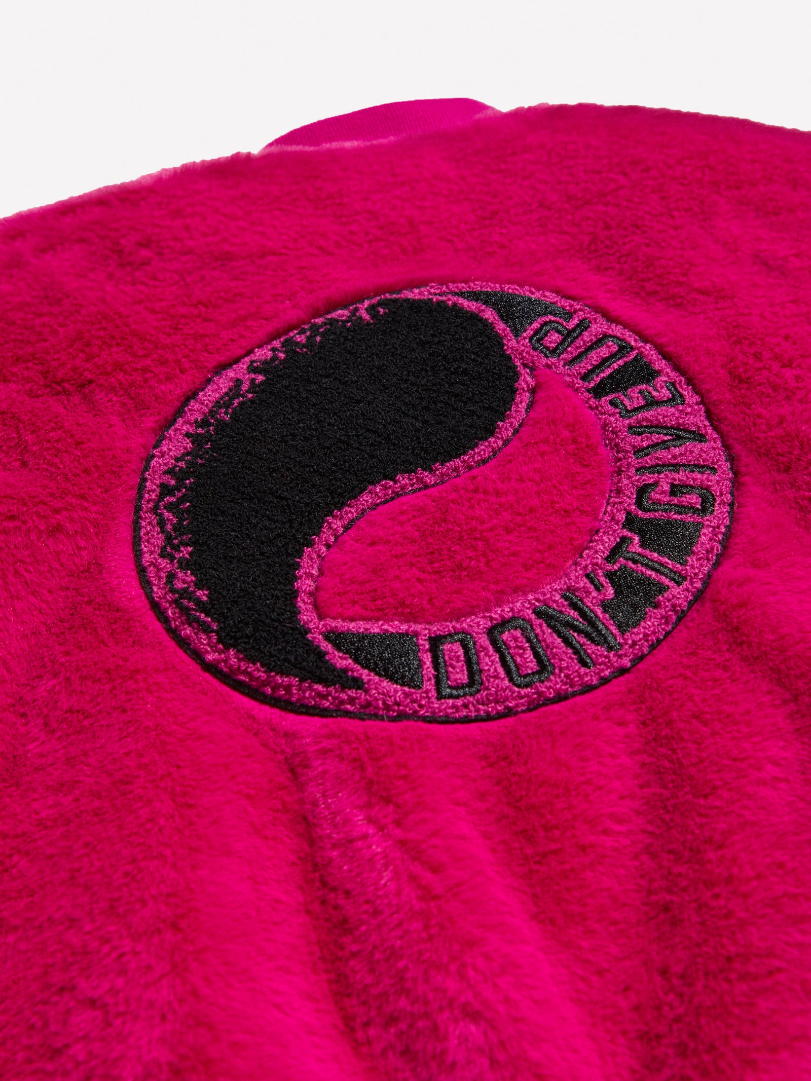 Bomber teddy con patch da bambina fucsia 3 | Sisley young Outlet