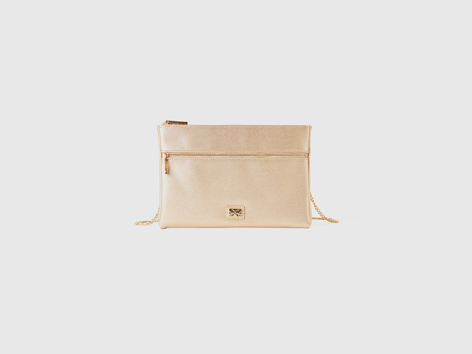 Busta con tracolla da donna oro | Benetton Outlet