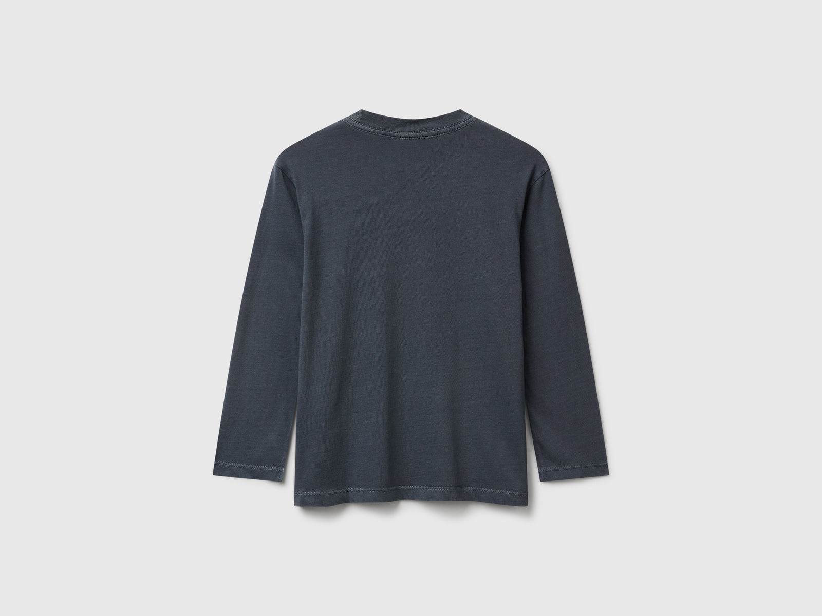 T-shirt con stampa slogan da bambino nero 2 | Benetton Outlet