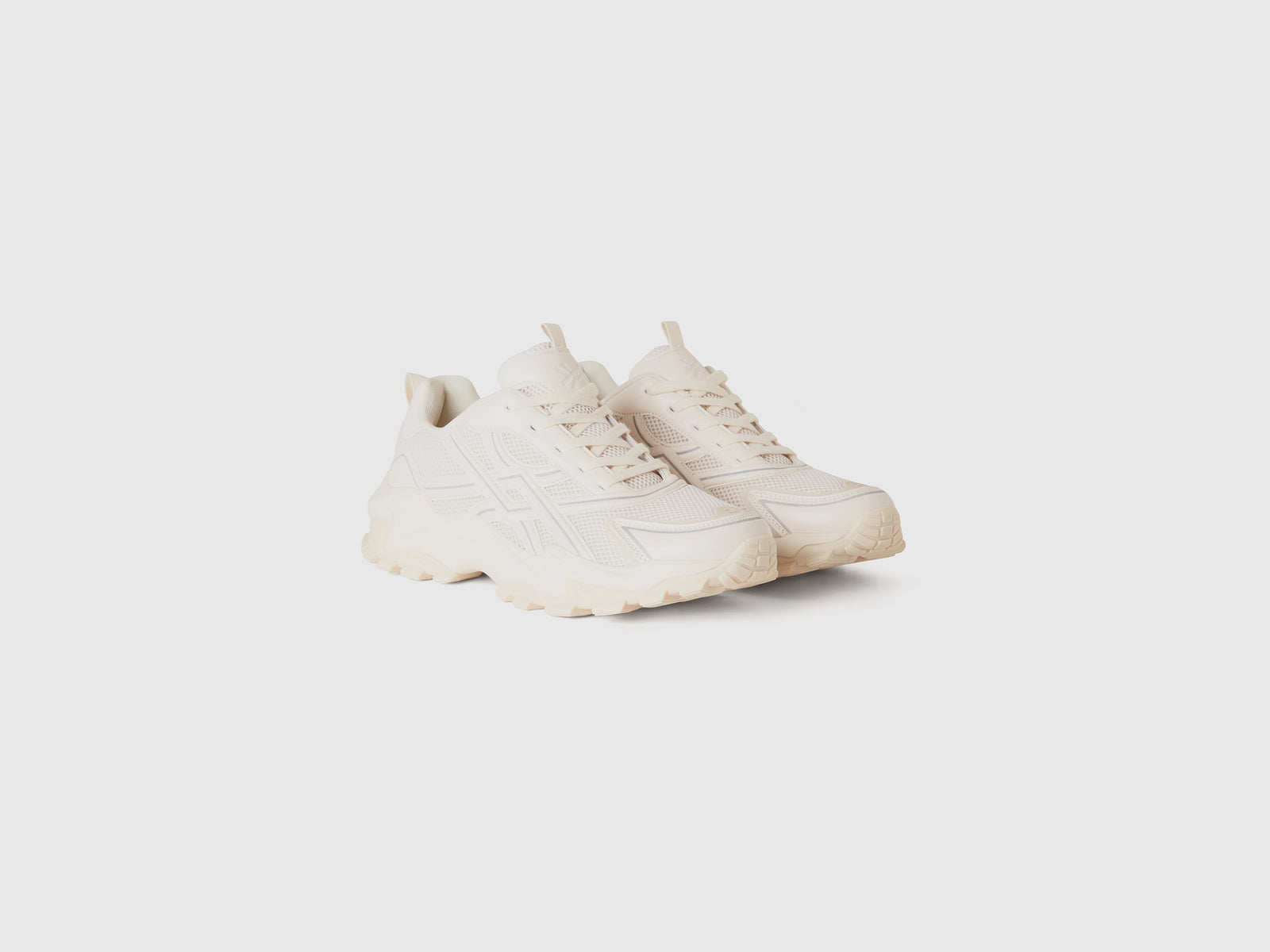 Sneakers running da uomo bianco panna 3 | Benetton Outlet