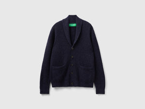 Cardigan in misto lana con tasche